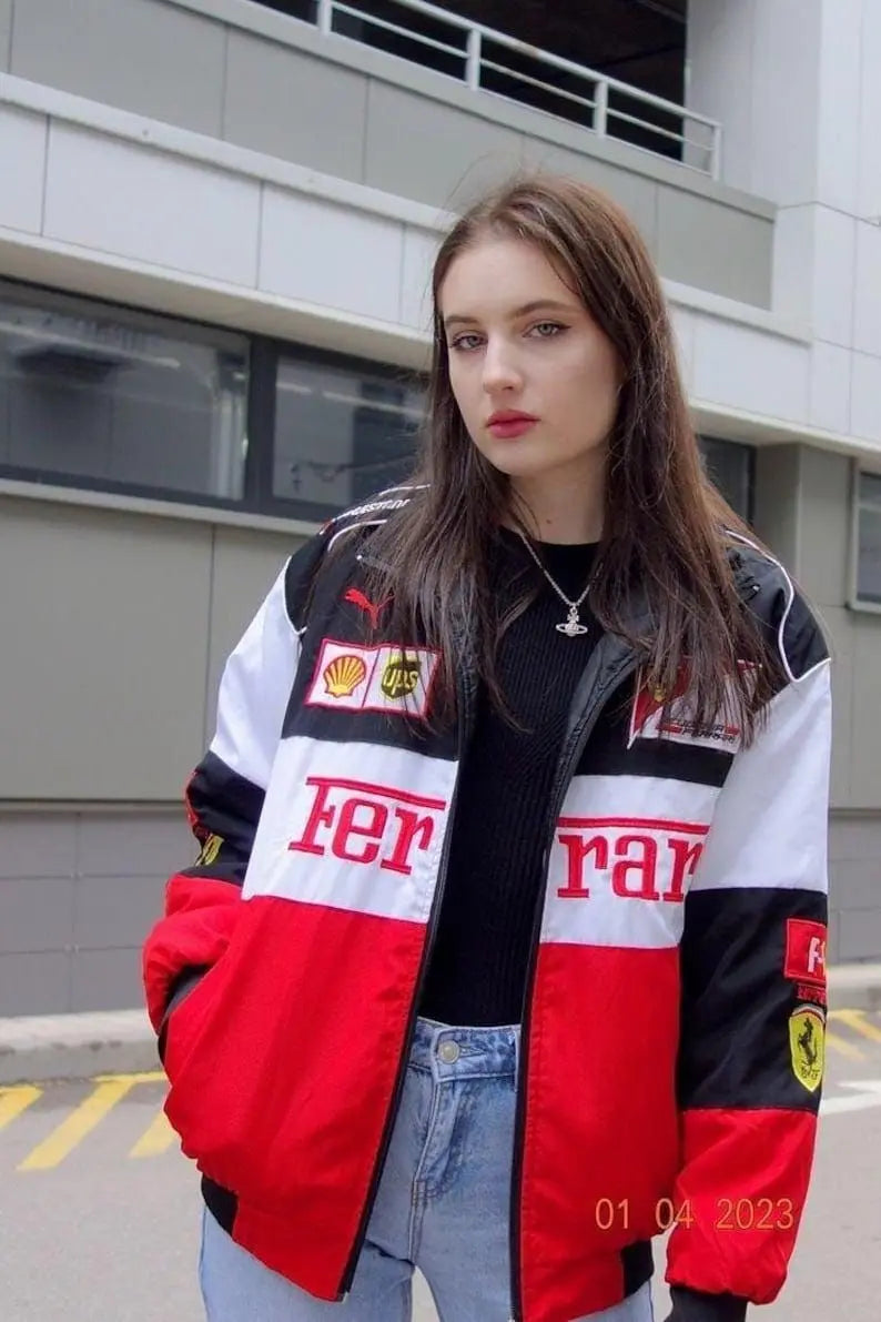Ferrari Racing Jacket Unisex – Limited Edition Streetwear | ECLATTE Eclatte