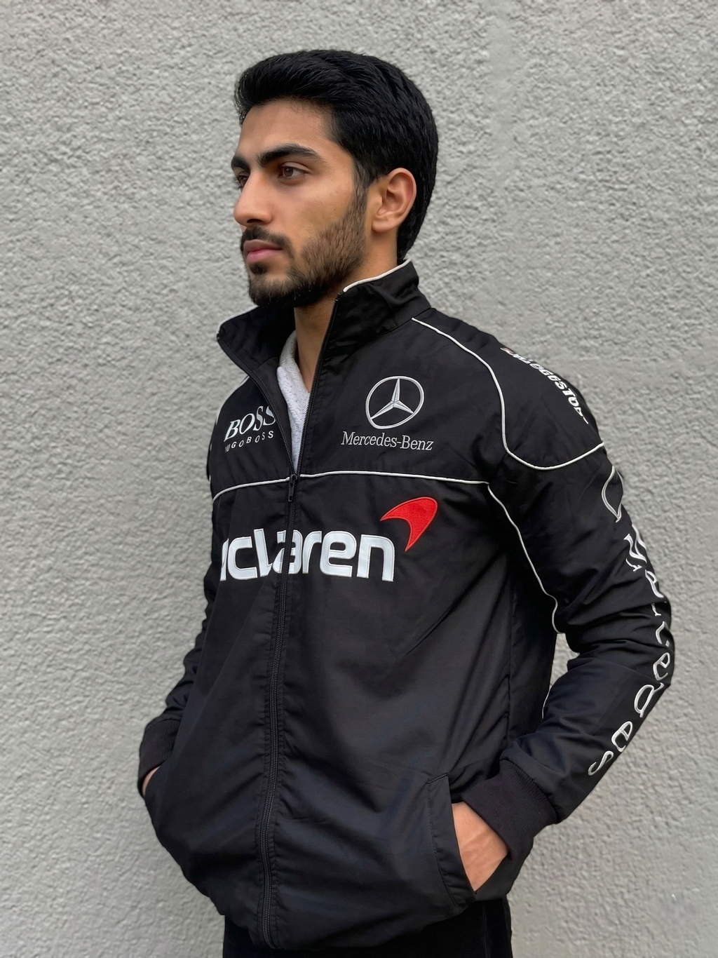ECLATTE  Mercedes Racing Jacket - Luxury Outerwear AMG Inspired Design
