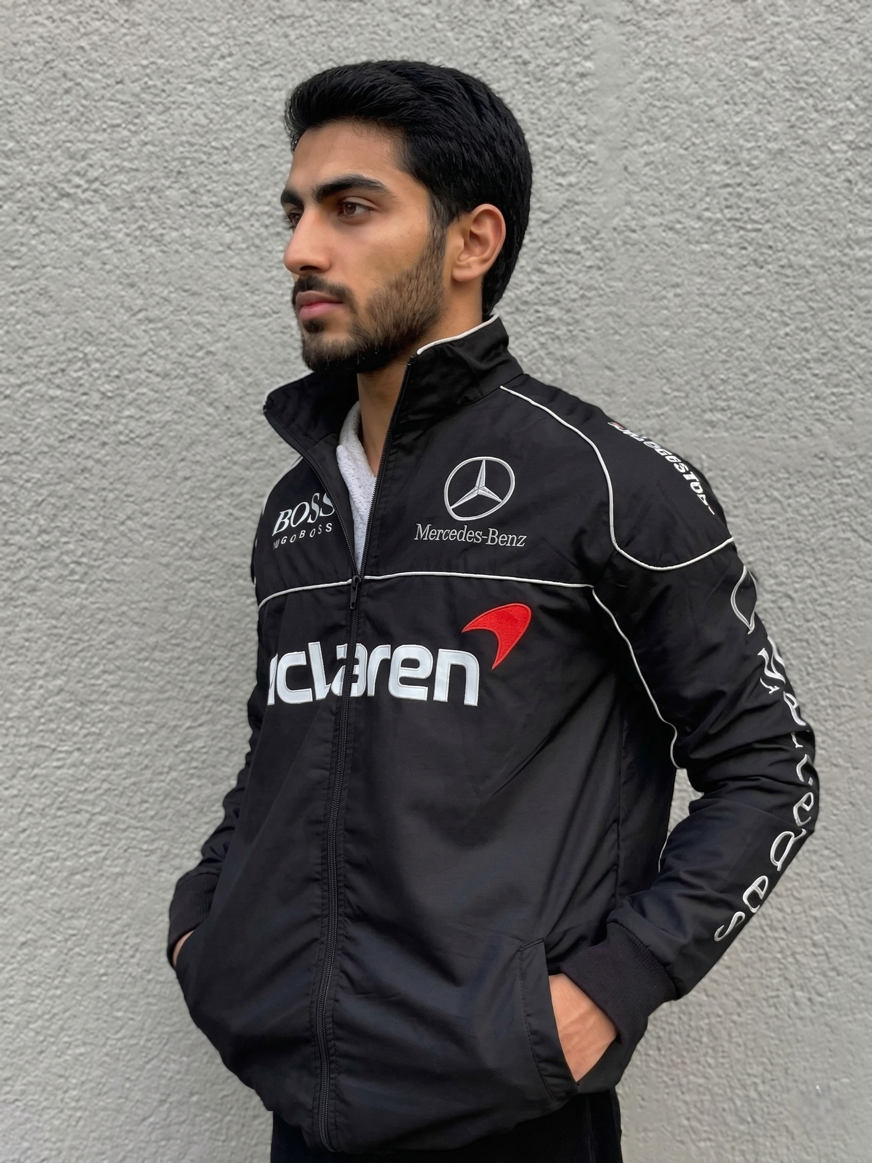 ECLATTE  Mercedes Racing Jacket - Luxury Outerwear AMG Inspired Design