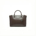 Premium Chocolate Brown Handbag – Elegant PU Leather Tote Bag | ECLATTE Eclatte