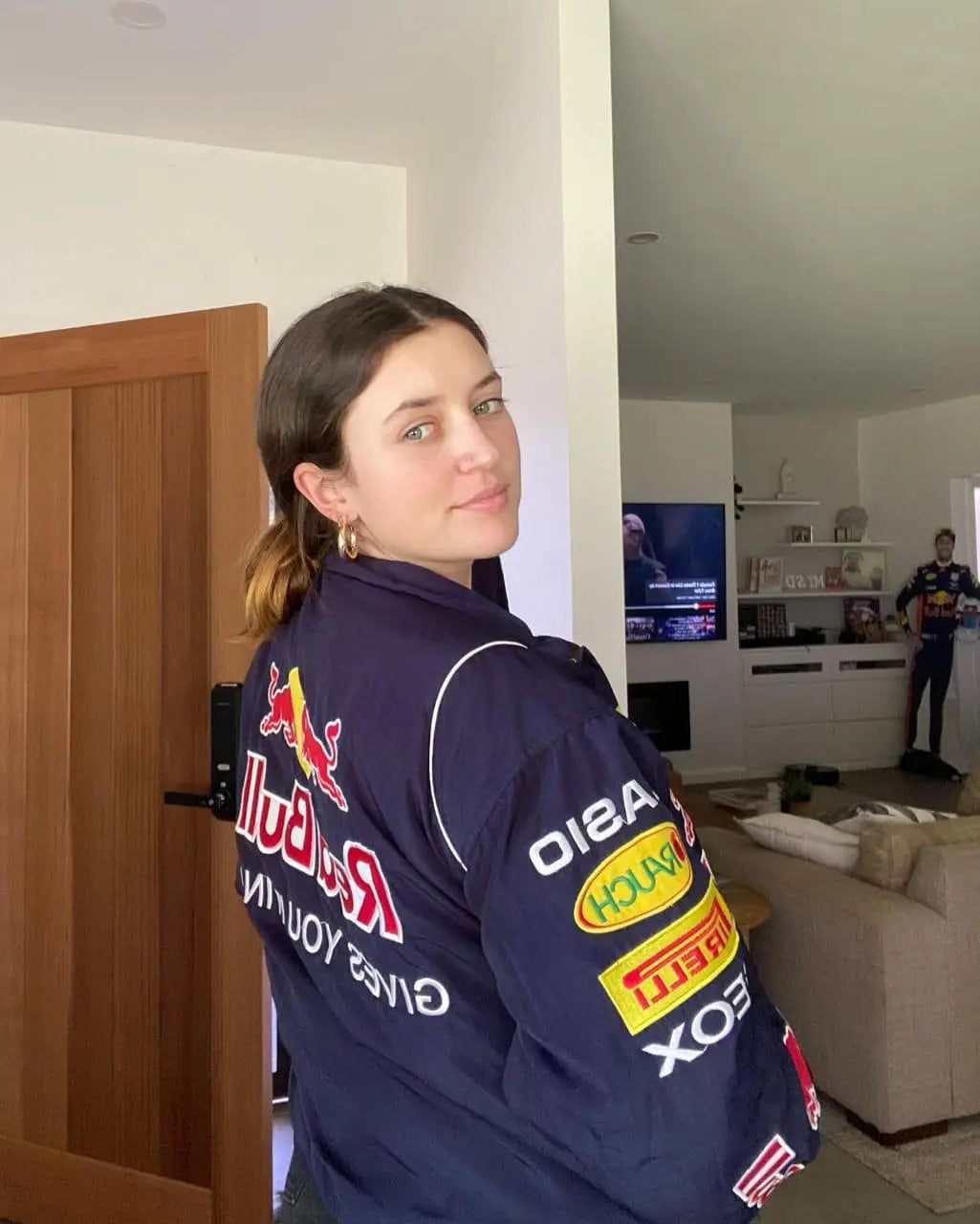Women Red Bull Racing Jacket – Oversized Streetwear F1 Style | ECLATTE Eclatte
