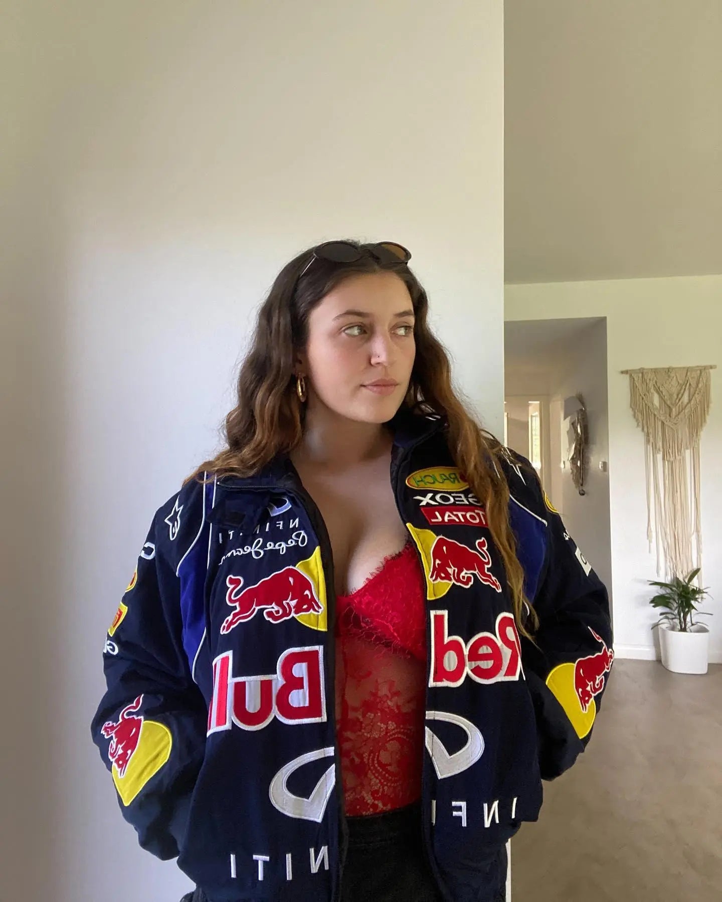 Women Red Bull Racing Jacket – Oversized Streetwear F1 Style | ECLATTE Eclatte