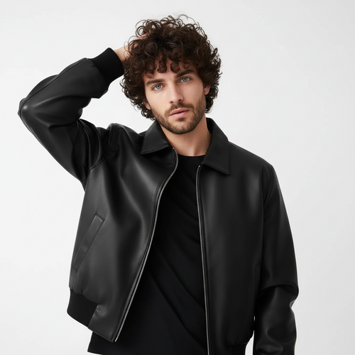 Black Leather Jacket for Men & Women — Eclatte