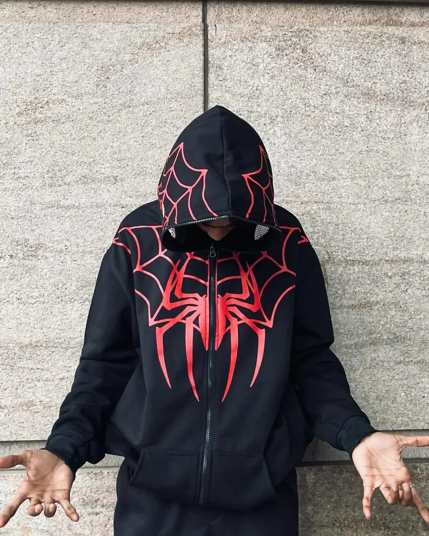 MILES MORALES SPIDERMAN ZIP-UP HOODIE | ECLATTE