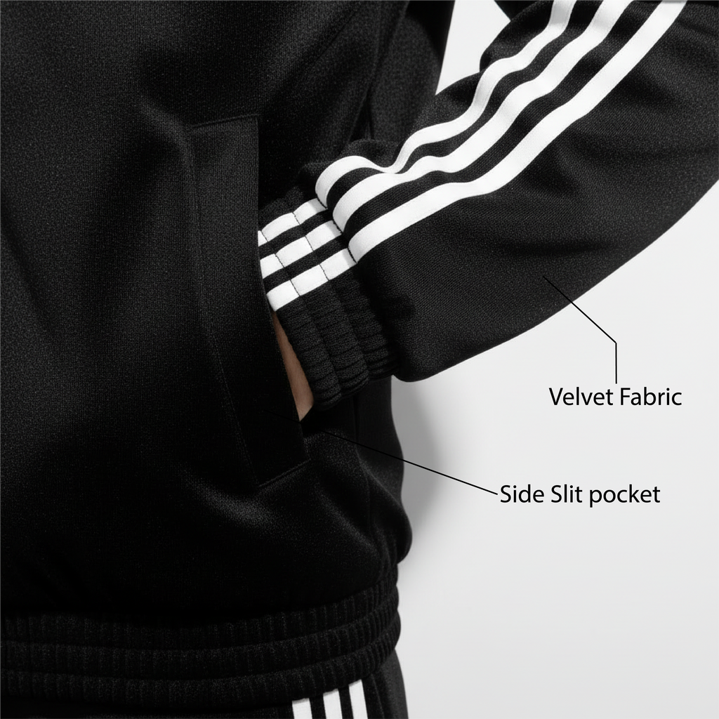 Black CNY Track Jacket | Chinese New Year Frog Button Streetwear Jacket for Men - Eclatte