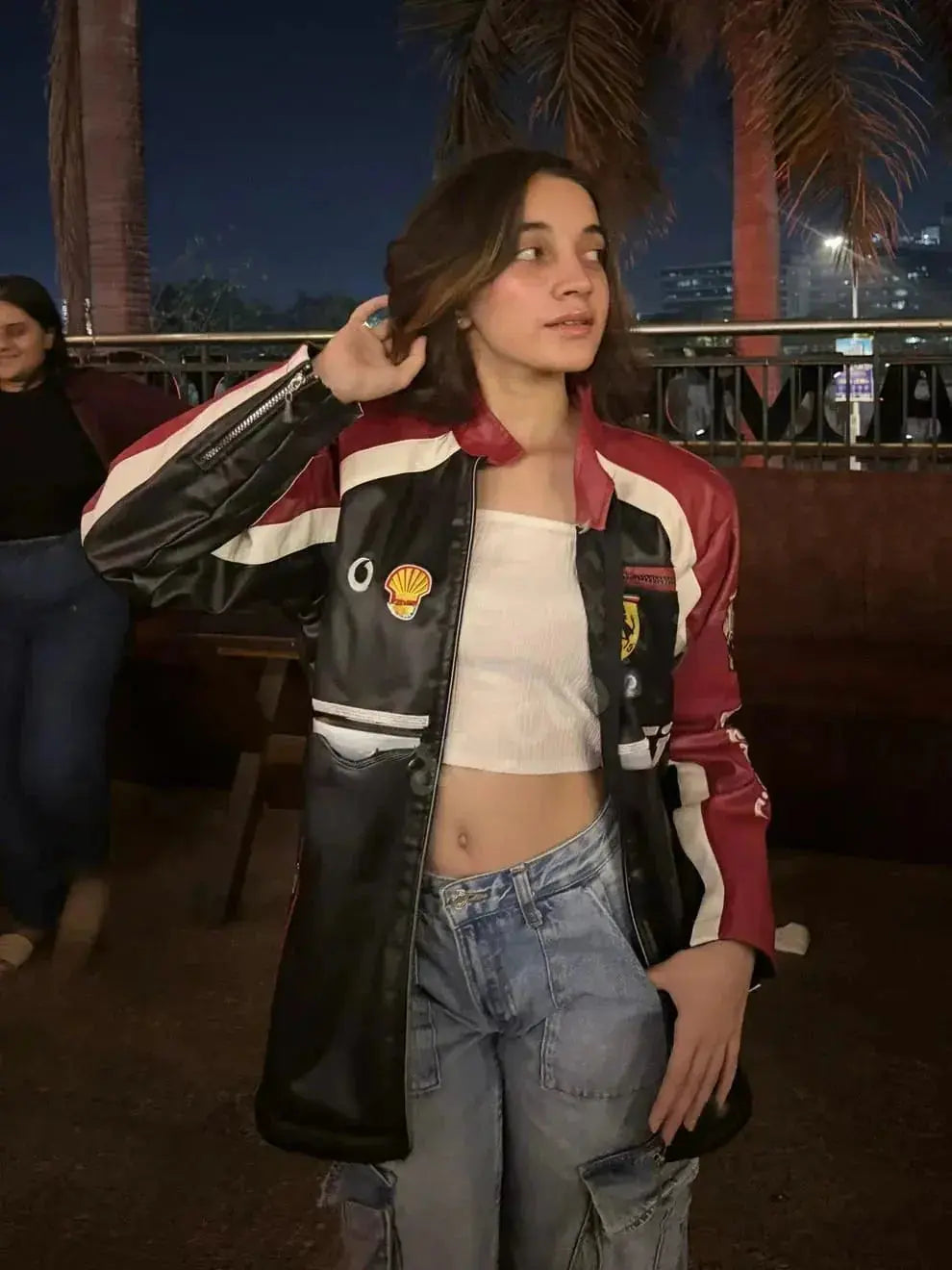 FERRARI RACING LEATHER JACKET- F1 INSPIRED STREETWEAR | ECLATTE Eclatte