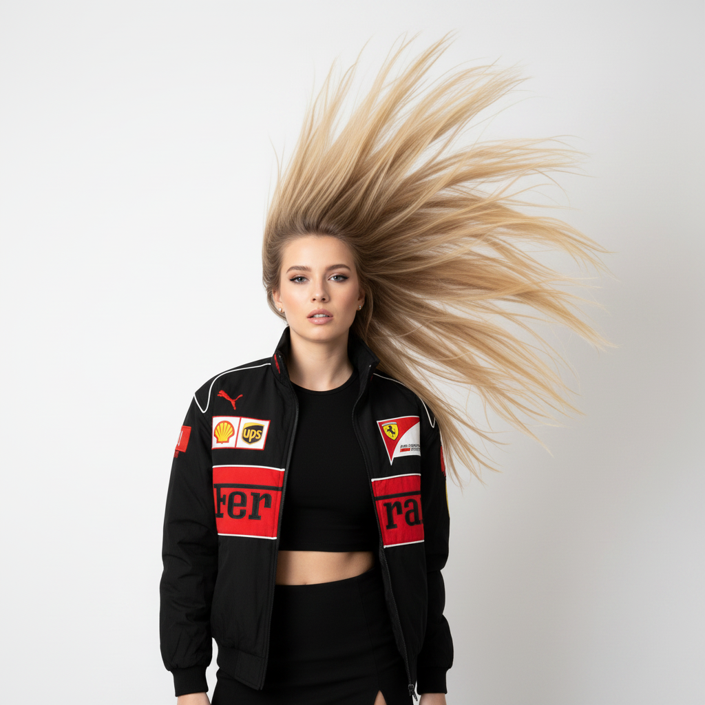 Female Model Hair Flip Editorial