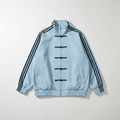 Sky Blue CNY Track Jacket | Chinese Frog Button  Streetwear Jacket | Eclatte