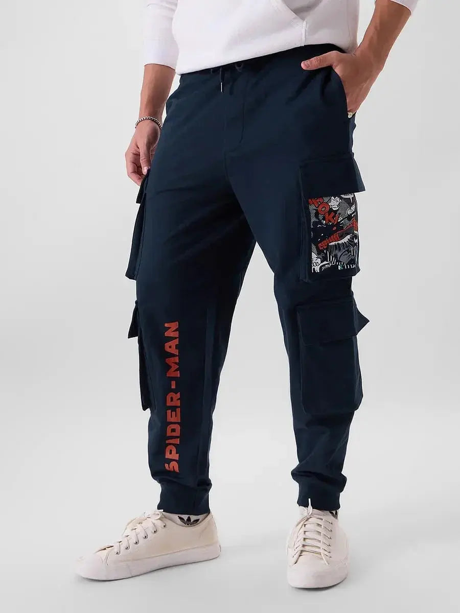 SPIDERMAN CARGO PANTS BAGGY FIT STREETWEAR - ECLATTE Eclatte